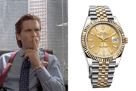 american psycho watch rolex